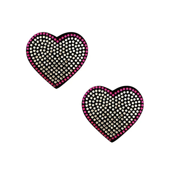 Nipztix Burlesque Heart N' Soul Crystal Heart Pasties