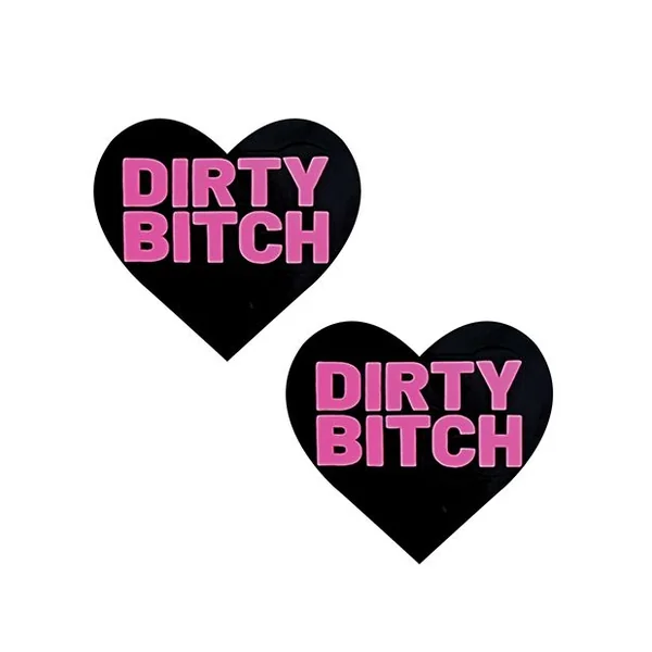 Nipztix Holographic Dirty Bitch Heart Pasties