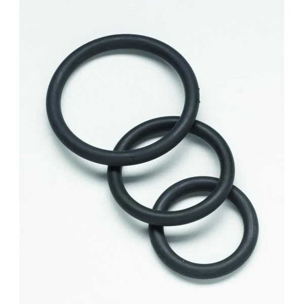 NITRILE COCK RING SET-BLACK