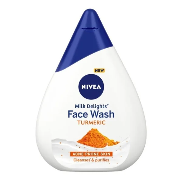NIVEA MILK DELIGHT TURMERIC FACE WASH FOR ACNE-PRONE SKIN (100ml)