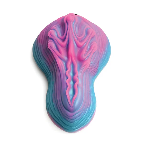 NO ETA Creature Cocks Vulvaron Vibrating Silicone Grinder w/Remote Control - Pink/Teal/Purple