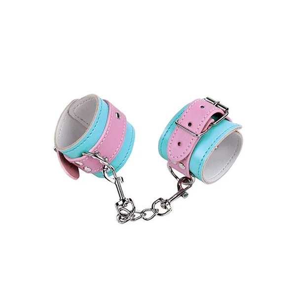 Nobu Fetish Handcuffs-Pink/Blue