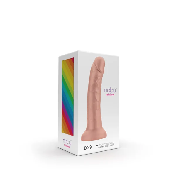 Nobü Rainbow – DG9 7″ Dildo with Suction Cup – Peach