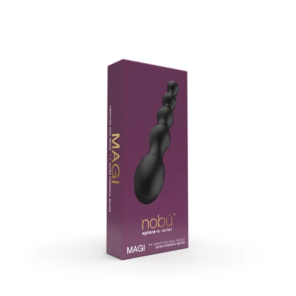 Nobü Xplore-U – Magi Vibrating Anal Beads – Black