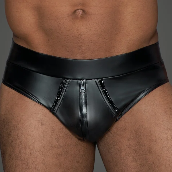 Noir Handmade Powerwetlook Zipper Briefs