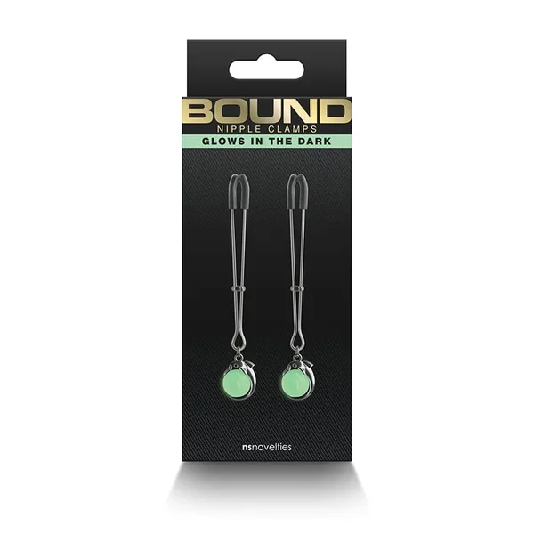 NS Novelties G1 Bound Nipple Clamps Gunmetal