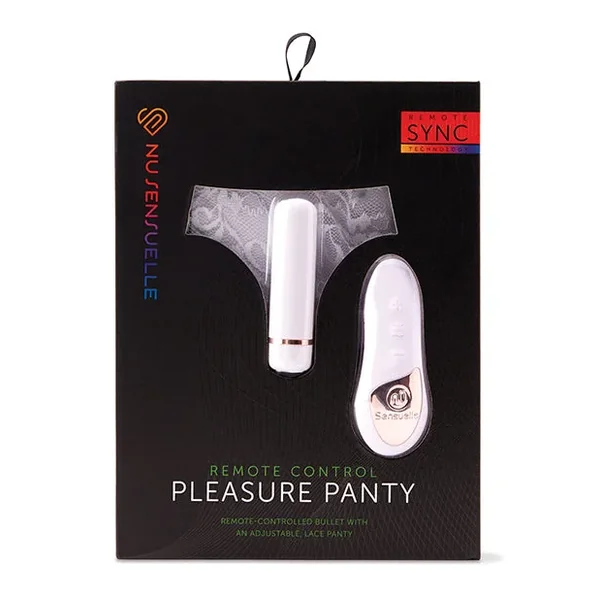Nu Sensuelle Pleasure Panty Bullet w/Remote Control 15 Function – Whit