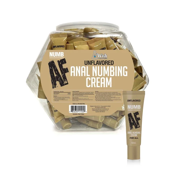 NUMB AF FISHBOWL 65 PACK ANAL DESENSITIZER UNFLAVORED 10ML