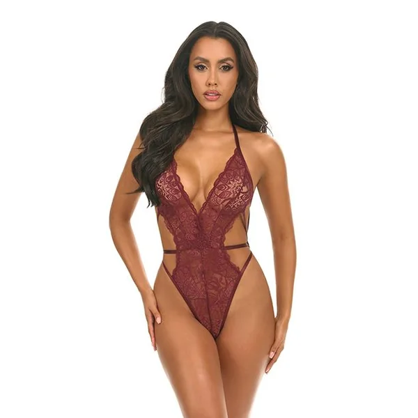 Oh La La Cheri Lina Lace Halter Teddy