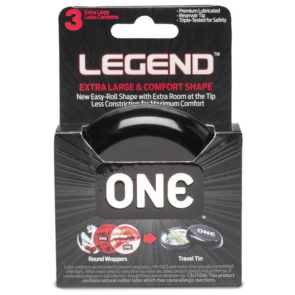 One The Legend Xl Condoms - Box Of 3