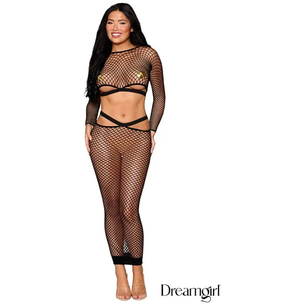 Open Top & Skirt 2pc by Dreamgirl