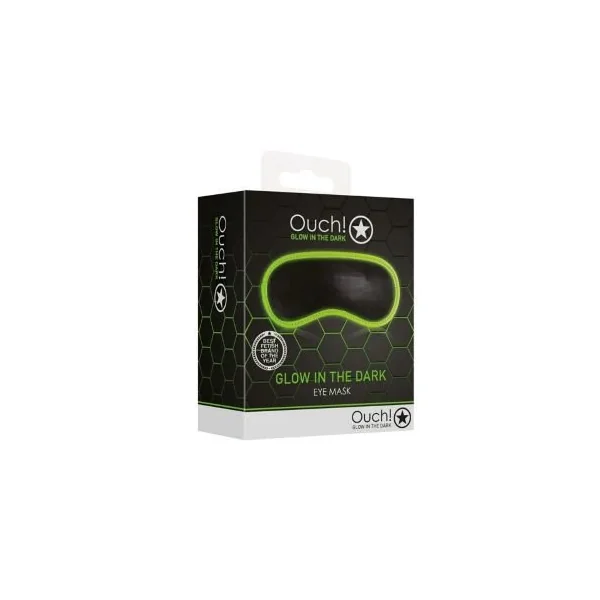 Ouch! Glow In The Dark Bonded Leather Eye Mask