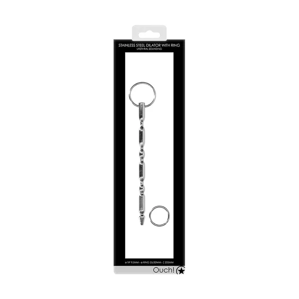 Ouch! Stainless Steel Dilator w/ Ring 9mm
