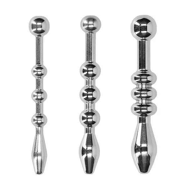 Ouch! Urethral Sounding Metal Plug Set-58 mm