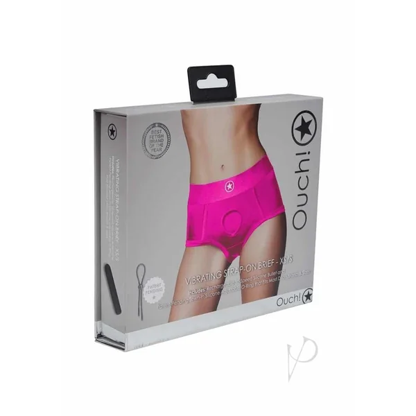 Ouch Vibe Strap On Brief XS/SM Pink