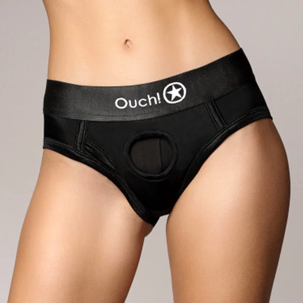 Ouch! Vibrating Strap-On High-Cut Briefs