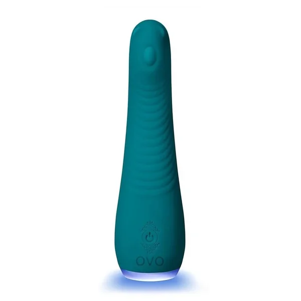 OVO Pheobe G-Spot Rechargeable Silicone Vibrator – Blue