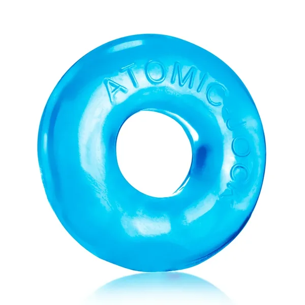 OxBalls Donut 2 Cockring, Large, Blue/Black/Clear