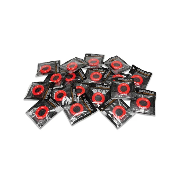 Oxballs Oxr-1 Cockring - Red Pack Of 20