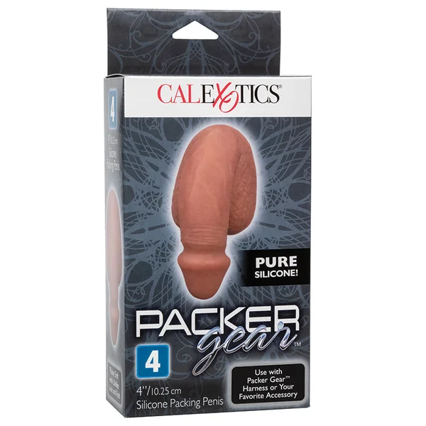 Packer Gear 4"/10.25 cm Silicone Packing Penis - Brown