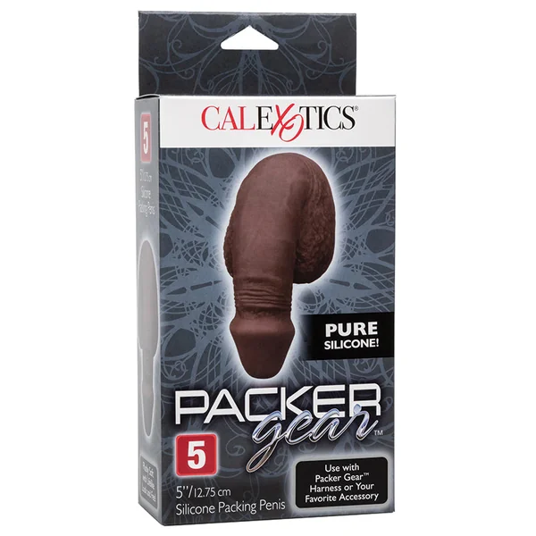 Packer Gear 5"/12.75 cm Silicone Packing Penis - Black