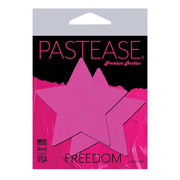 Pastease Basic Star Black Light Reactive - Neon Pink O-s