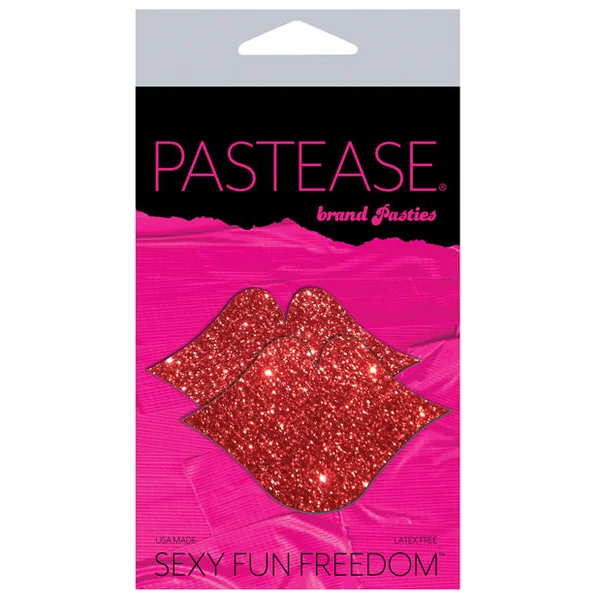 Pastease Premium Glitter Lips - Red O-s