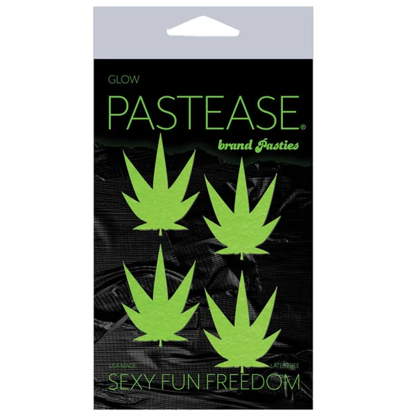Pastease Premium Petites Leaf - Glow In The Dark Green O-s Pack Of 2 Pair