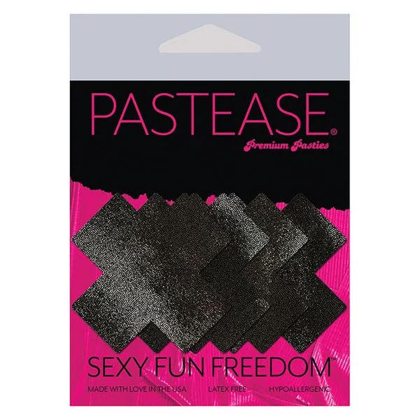 Pastease Premium Petites Liquid Cross - Black O-s Pack Of 2 Pair