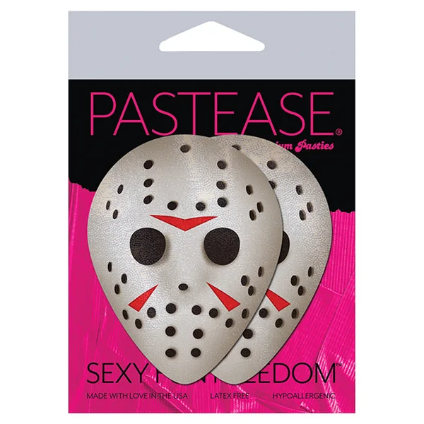 Pastease Premium Scary Halloween Hockey Mask - White O-s