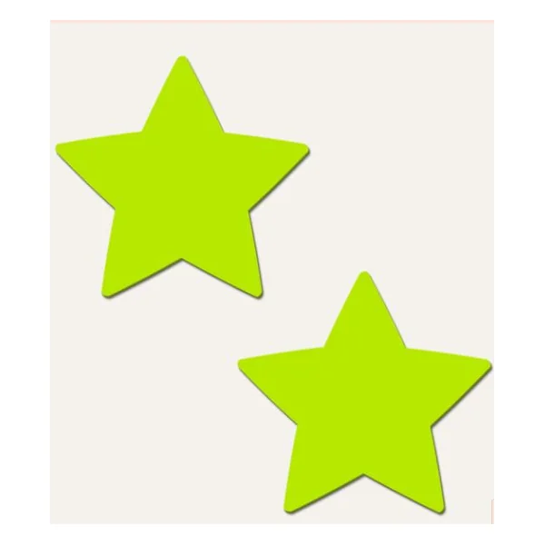 PASTEASE STAR GLOW IN THE DARK NEON YELLOW