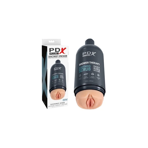 PDX Shower Therapy Soothing Scrub Masturbator by Pipedream Products®
