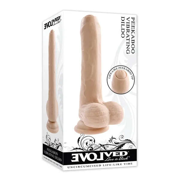Peek A Boo Vibrating Dildo – Ivory