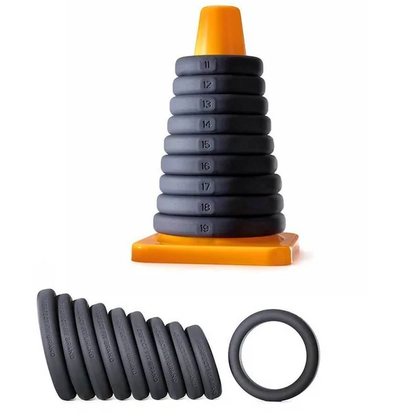 Perfect Fit 9 Silicone Cock Ring Play Zone Erection Kit for Men