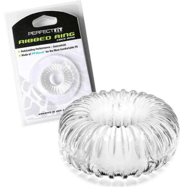 Perfect Fit Ribbed Ring - Clear