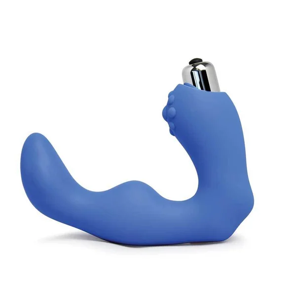 Perfect Fit Vibrating Prostate Massager Blue for Men