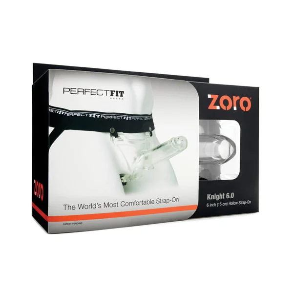 Perfect Fit Zoro Knight Hollow Strap-on - Clear