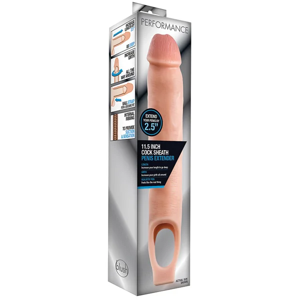 Performance 2.5-Inch Penis Extender - Realistic Design with Secure Fit Strap
