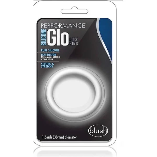 Performance Silicone “Glo Pro” Cock Ring -White
