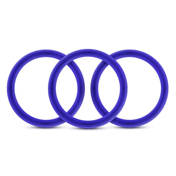 Performance - Vs1 Pure Premium Silicone Cockrings - Medium - Indigo