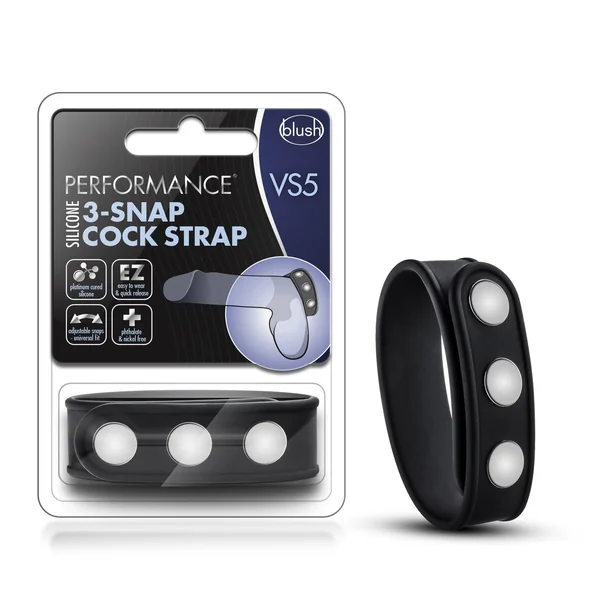 Performance VS5 3-Snap Silicone Cock Strap