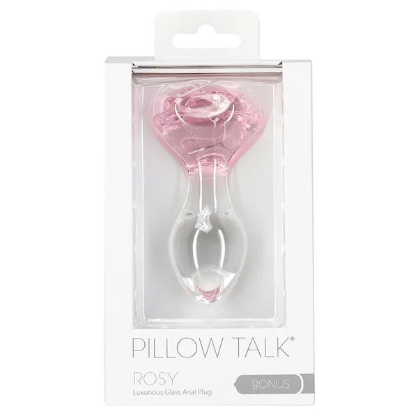 Pillow Talk - Rosy- Luxurious Glass Anal Plug