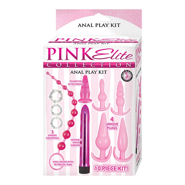 Pink Elite Collection Anal Play Kit - Pink
