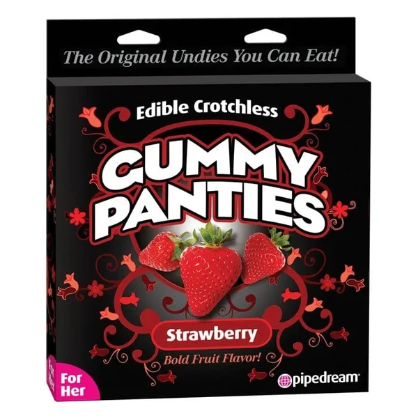 Pipedream Products Edible Crotchless Gummy Panty Strawberry