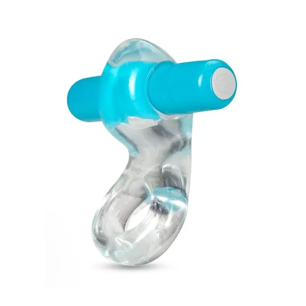 Play With Me Delight Vibrating Cock Ring – Blue