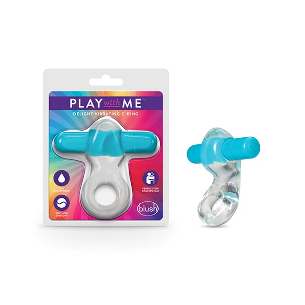 PLAY WITH ME DELIGHT VIBRATING C-RING BLUE