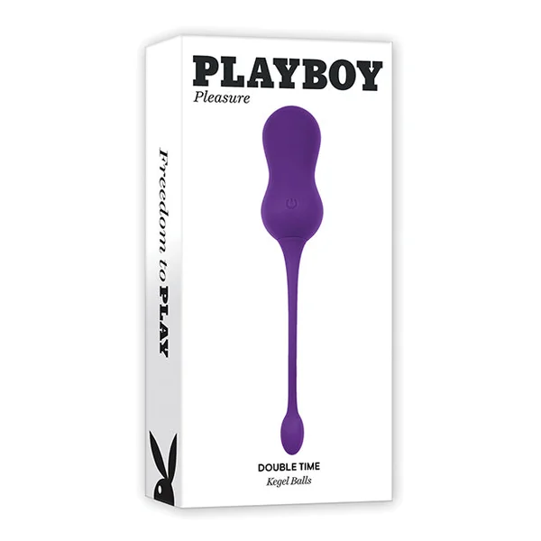 Playboy Pleasure Double Time Kegel Balls - Purple