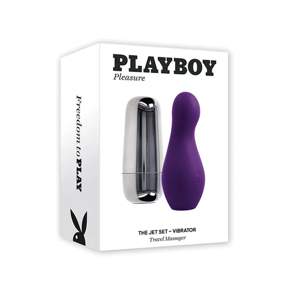 Playboy Pleasure The Jet Set Vibrator - Acai/Silver