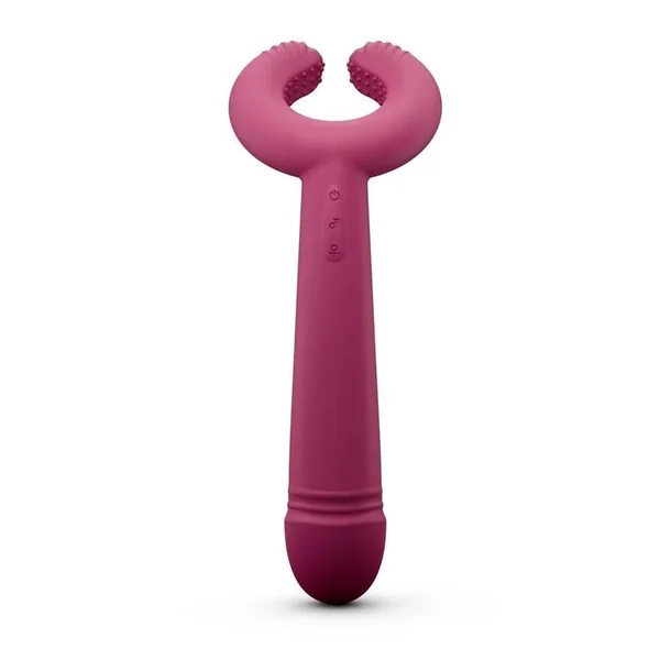 Please Me Rechargeable Silicone Vibrator – Plum Star