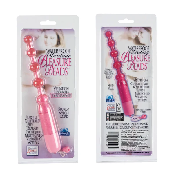PLEASURE BEADS VIB. W/P PINK